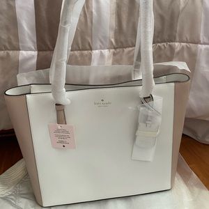 Kate spade Schuyler medium tote bag. Optic white multi color